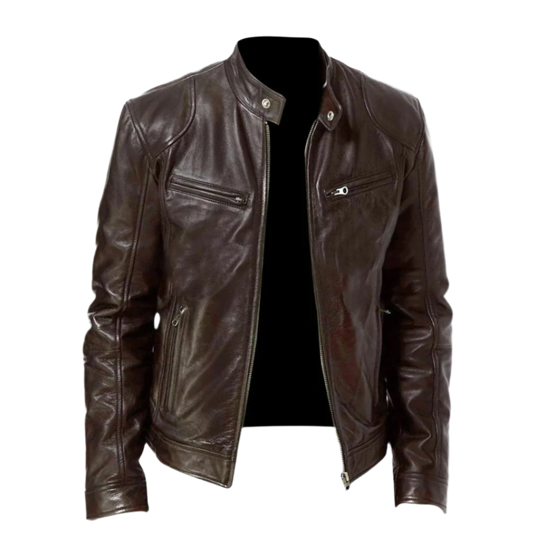 Herren-Lederjacke – elegante, langlebige Jacke im modernen Stil