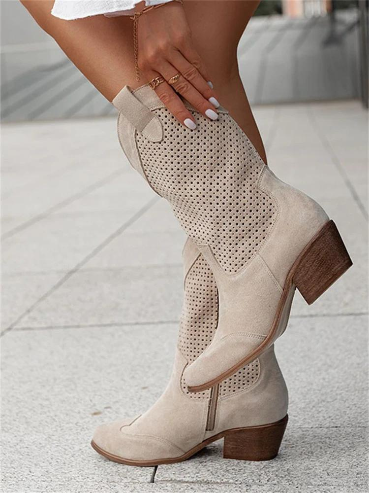 Halbhohe Cowboystiefel für Damen