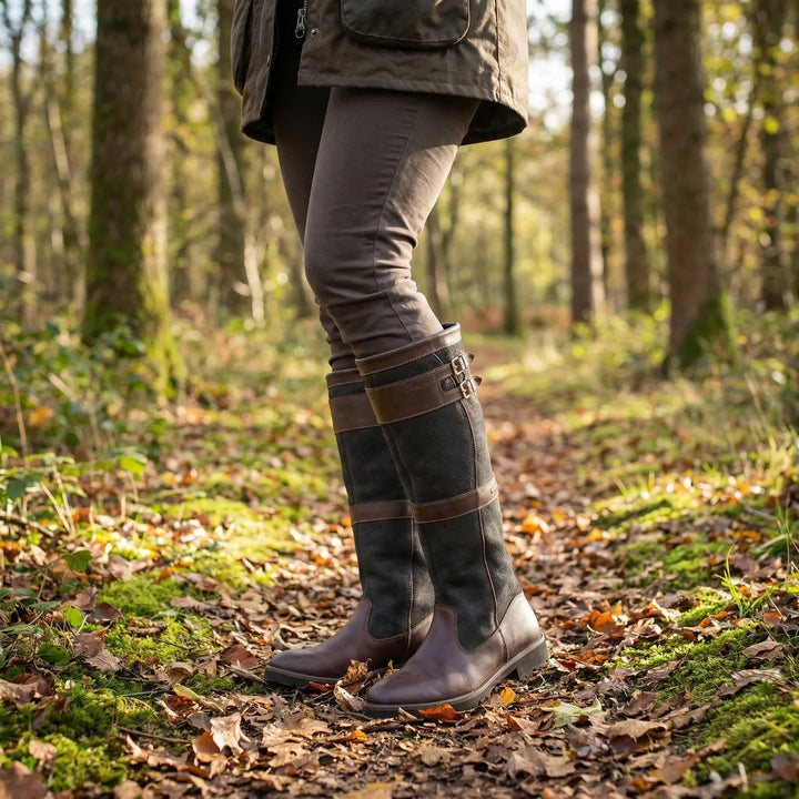 Robuste Damenstiefel mit Schnallen - Sheila