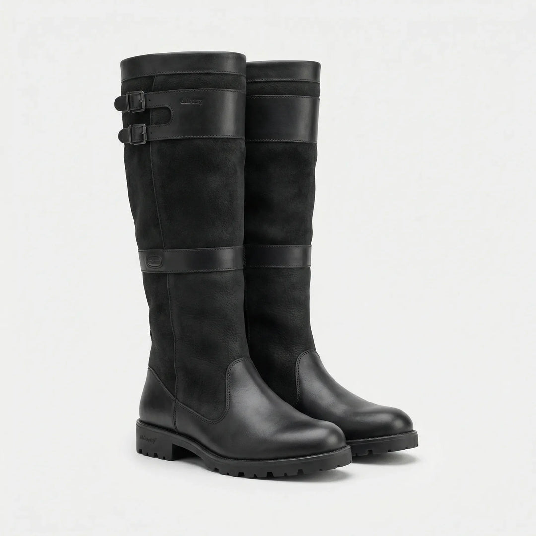 Robuste Damenstiefel mit Schnallen - Sheila