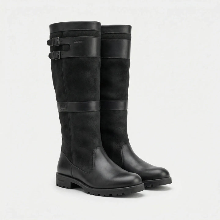 Robuste Damenstiefel mit Schnallen - Sheila