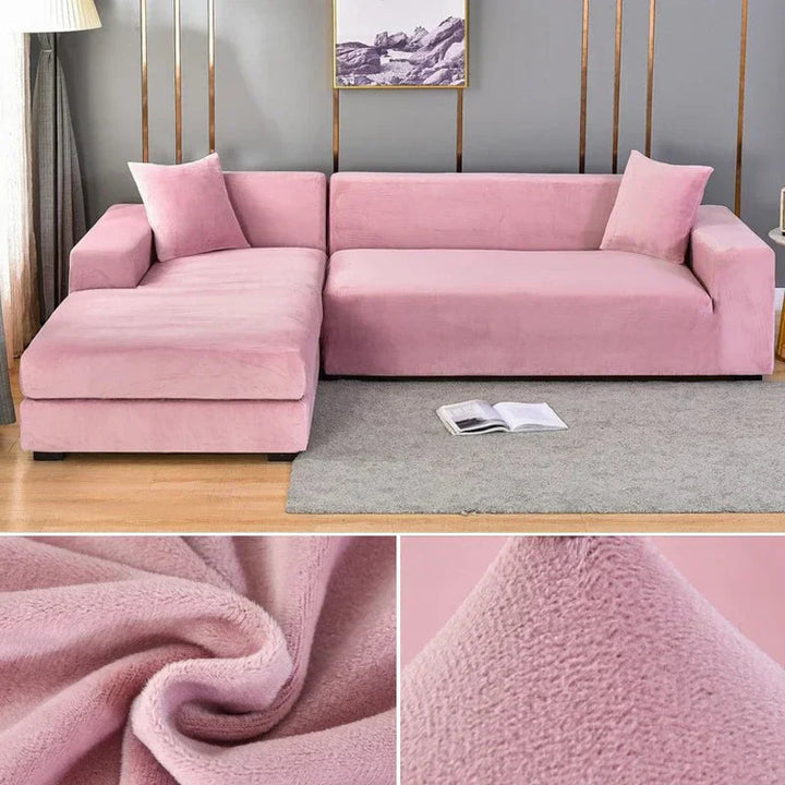 Sofabezug aus Stretch-Samt mit luxuriösem Finish – Sofina