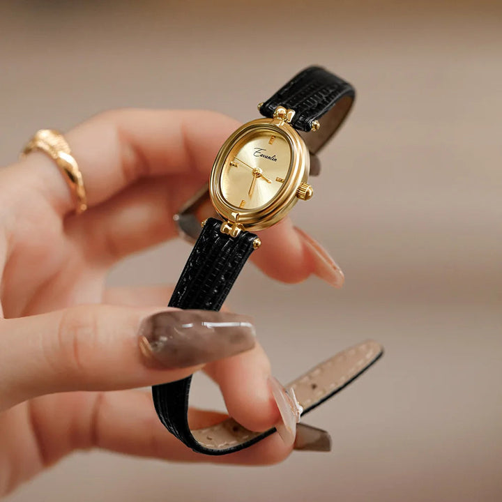 Sienna - Elegante Quarzuhr mit goldenem Armband