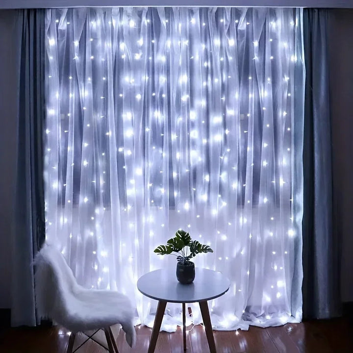 USB-LED-Lichtervorhang mit Fernbedienung