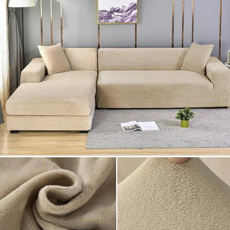 Sofabezug aus Stretch-Samt mit luxuriösem Finish – Sofina