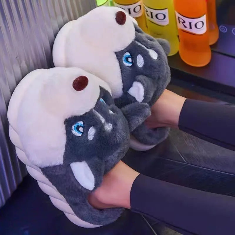 Süsse Husky-Damenpantoffeln – Novi
