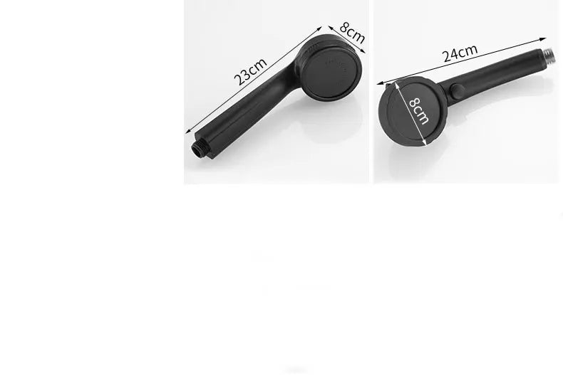 AquaJet Wandarmatur in Schwarz aus Messing