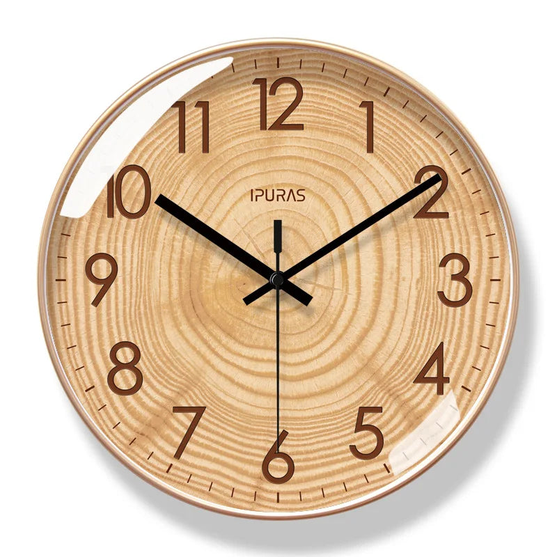 TimeWisp Holzwanduhr – Leise und stilvoll