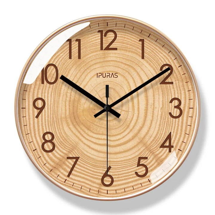 TimeWisp Holzwanduhr – Leise und stilvoll