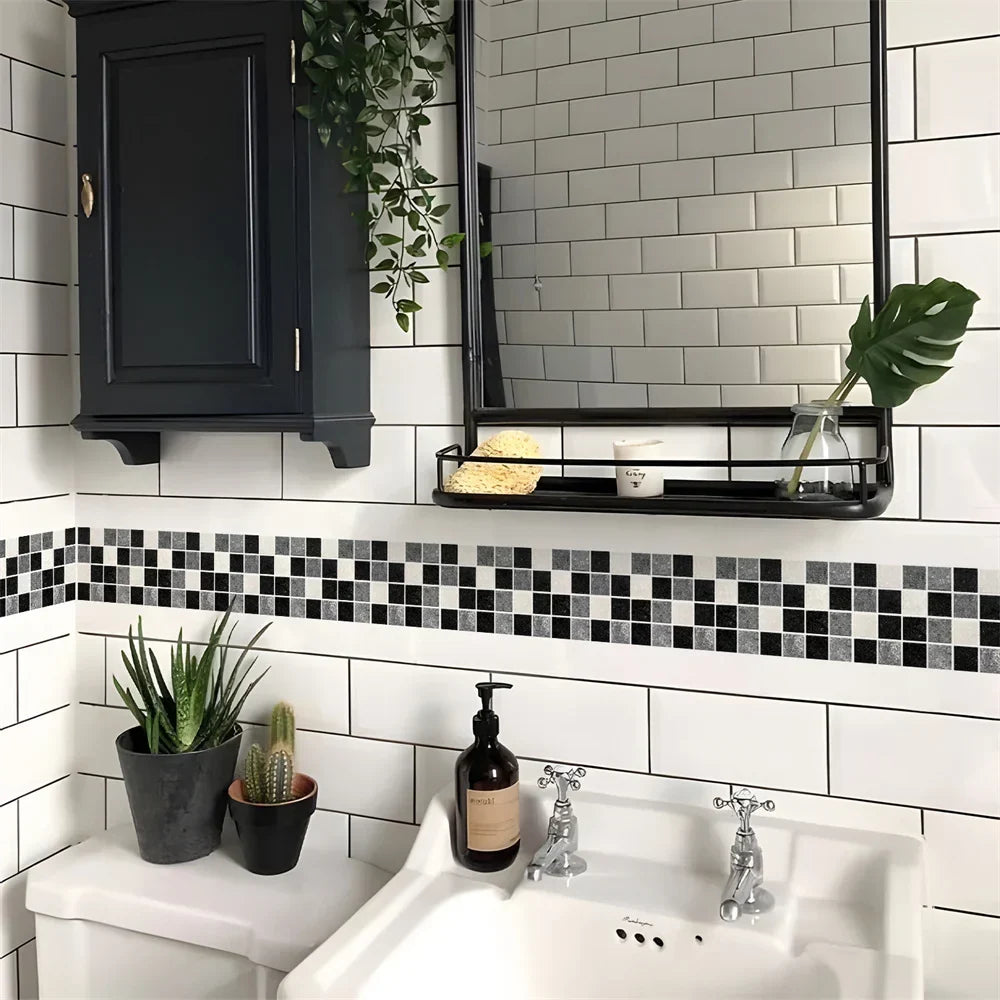 DecoMosaic Wasserdichte Mosaik Wandaufkleber