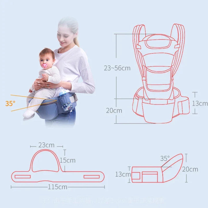 Ergonomische Babytrage – Bequeme Hüfttrage für Eltern und Kinder