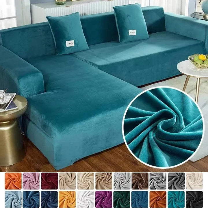 Sofabezug aus Stretch-Samt mit luxuriösem Finish – Sofina