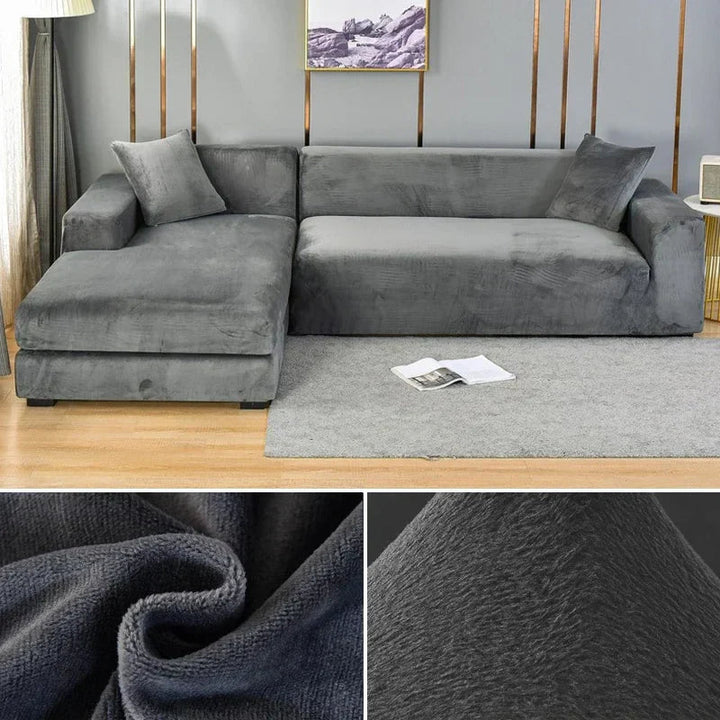 Sofabezug aus Stretch-Samt mit luxuriösem Finish – Sofina