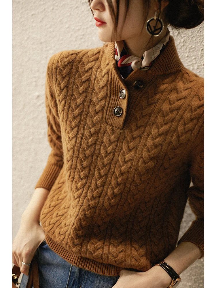 Arden Kaschmir-Cardigan mit Knöpfen