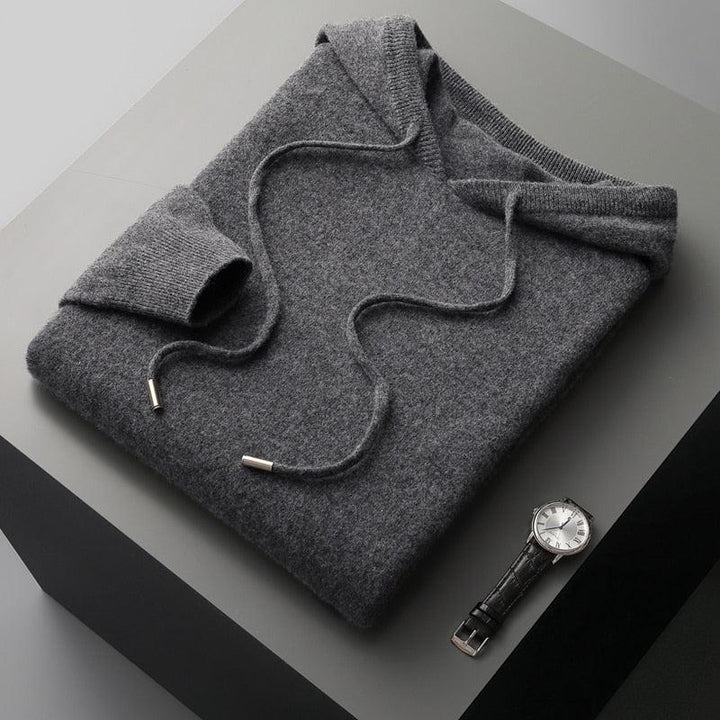 Herren-Hoodie aus Merinowolle – Cassiano Herbstedition