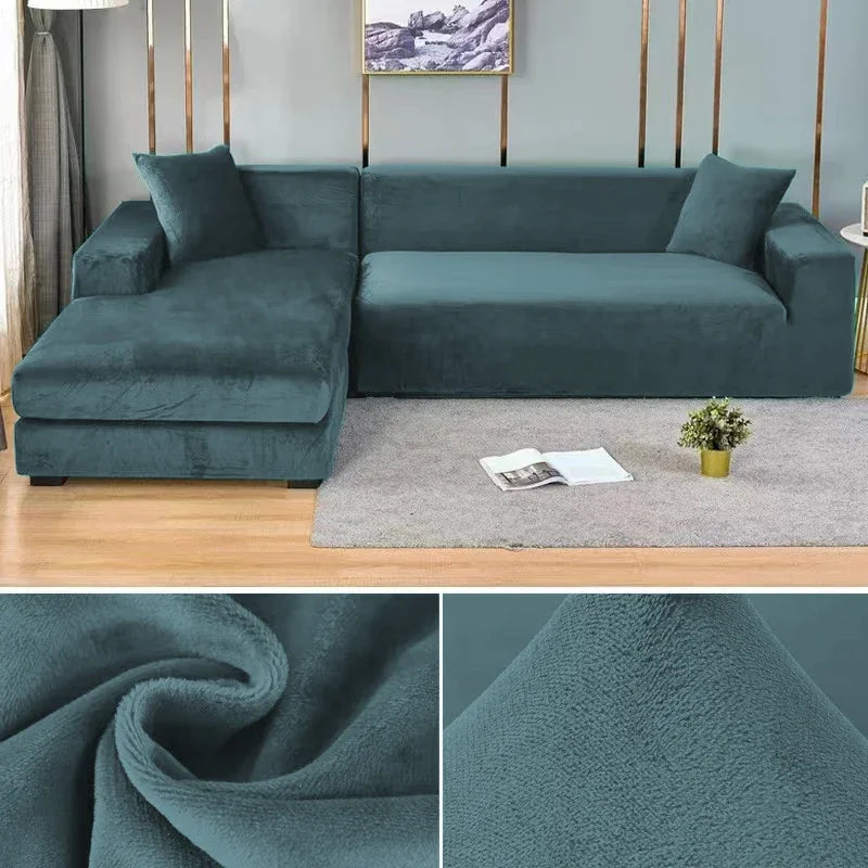Sofabezug aus Stretch-Samt mit luxuriösem Finish – Sofina