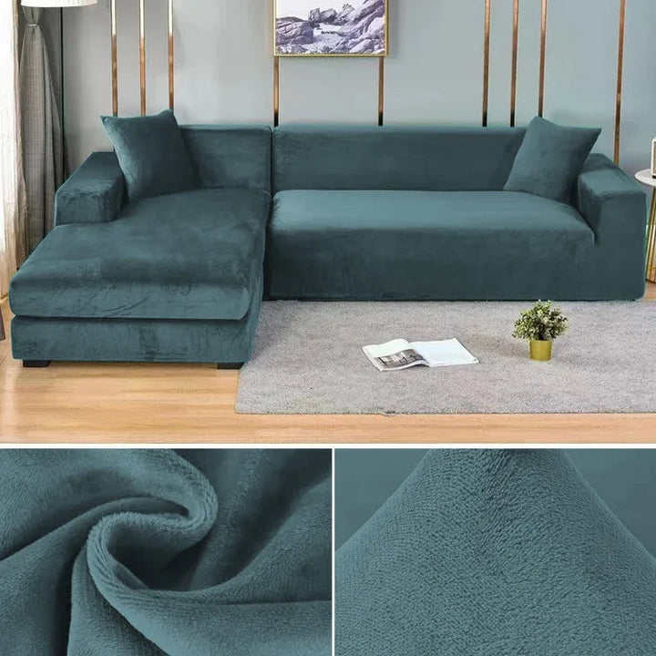 Sofabezug aus Stretch-Samt mit luxuriösem Finish – Sofina
