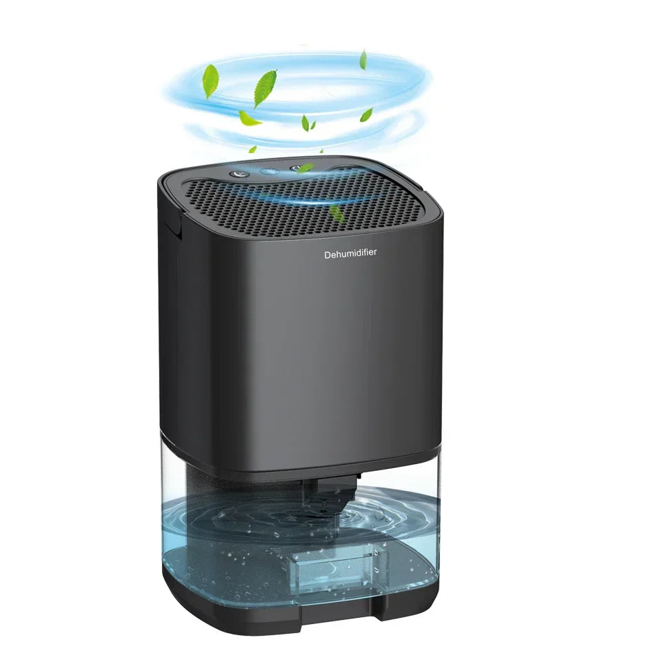 1000 ml tragbarer 2-in-1 Luftentfeuchter mit Luftfilter &amp; Nachtlicht – Aveline
