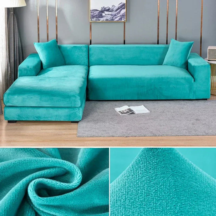 Sofabezug aus Stretch-Samt mit luxuriösem Finish – Sofina