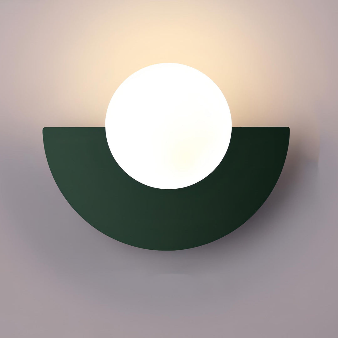 Nordische halbrunde Wandlampe