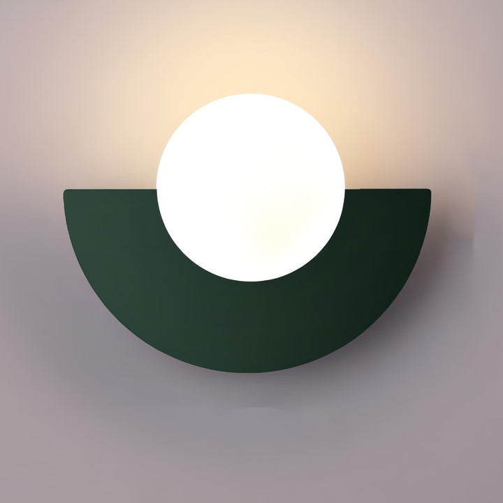 Nordische halbrunde Wandlampe