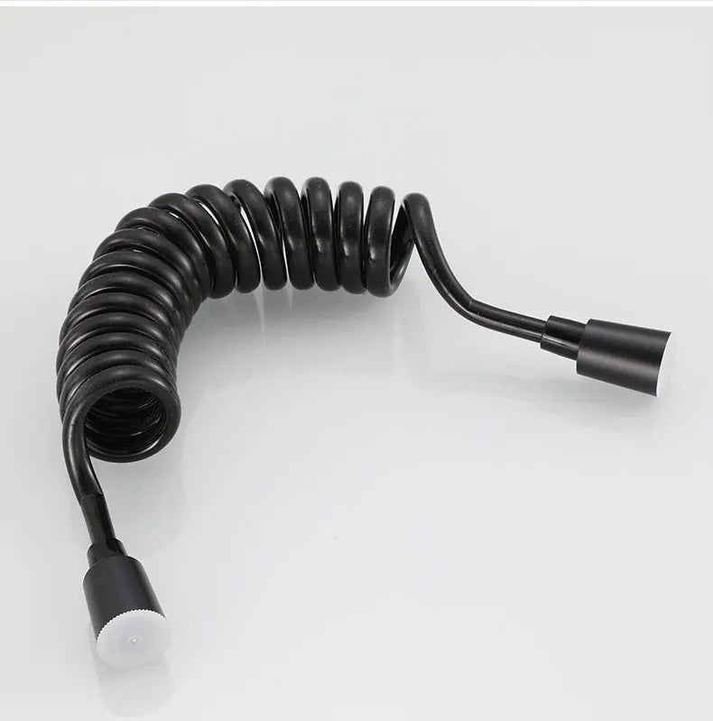 AquaJet Wandarmatur in Schwarz aus Messing