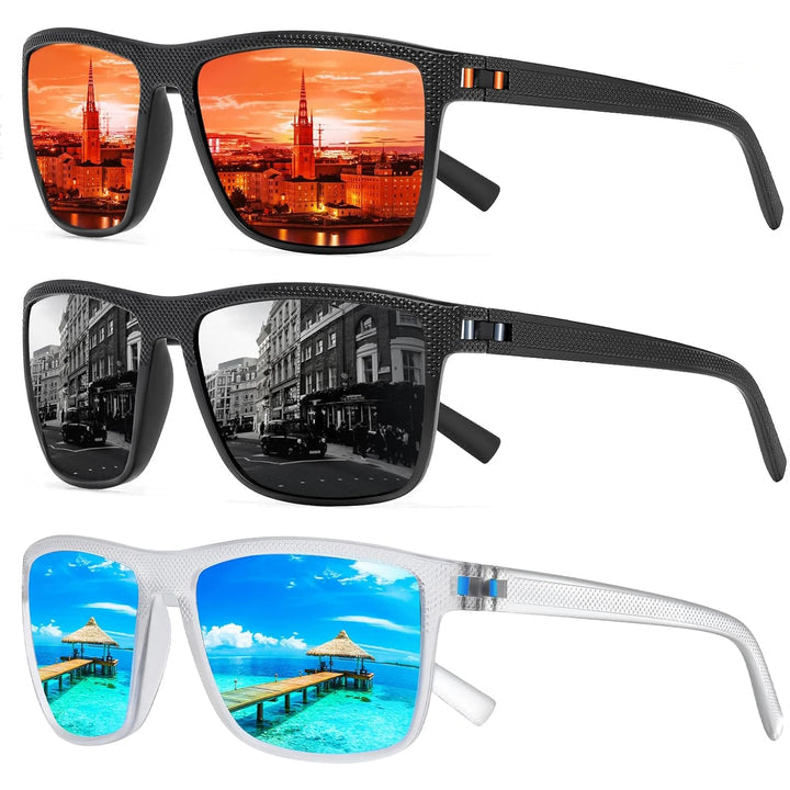 Gepolarisierte Sonnenbrille 3er-Pack – Solvion
