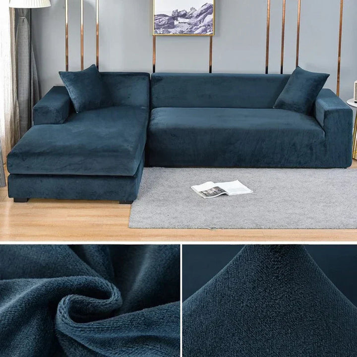 Sofabezug aus Stretch-Samt mit luxuriösem Finish – Sofina