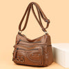 Vintage Leder-Damenhandtasche - Isabella