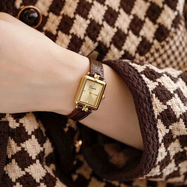 Sienna - Elegante Quarzuhr mit goldenem Armband