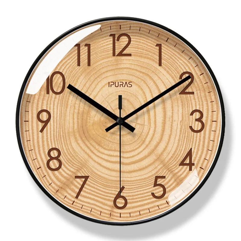 TimeWisp Holzwanduhr – Leise und stilvoll