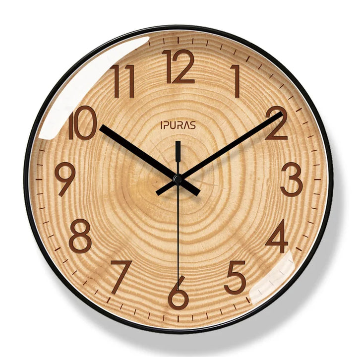 TimeWisp Holzwanduhr – Leise und stilvoll