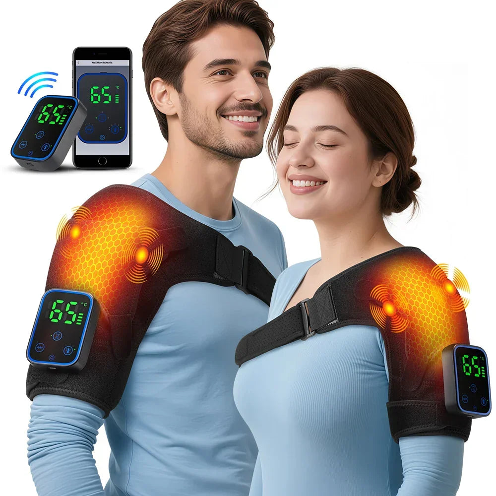 3-in-1 Elektrisches Schulter-, Ellbogen- und Knie-Massagegerät mit Wärme & App-Steuerung – ReliefPro