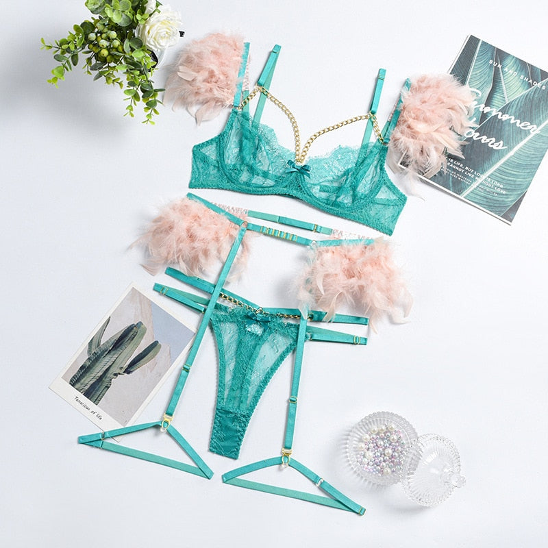 Mirella 3-teiliges Dessous-Set | Ein sexy Set mit einzigartigen Details