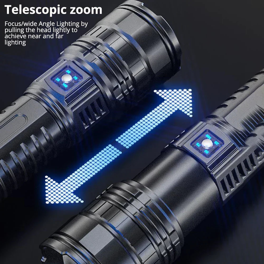 Wiederaufladbare 10000-Lumen-LED-Taschenlampe – Striker