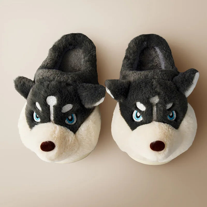 Süsse Husky-Damenpantoffeln – Novi