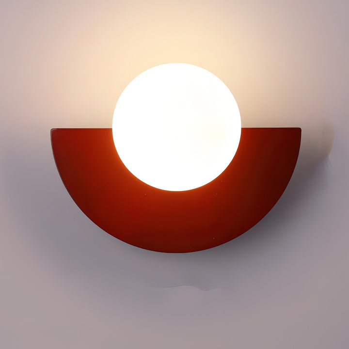 Nordische halbrunde Wandlampe
