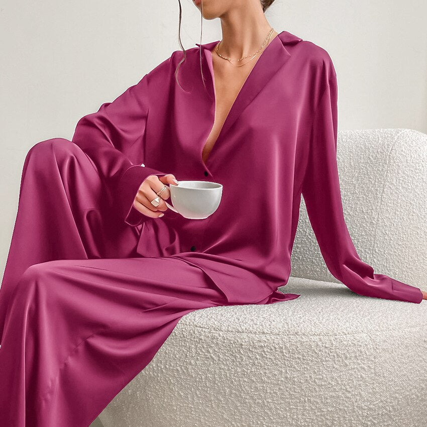 Satin-Pyjama-Set für Damen – Isabella