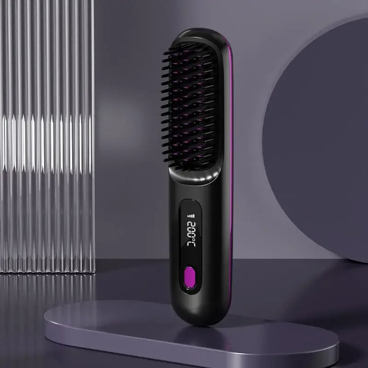 Glissara | Kabelloser Haarglätter | USB-Ladefunktion und LCD-Display | Keramik- und Ionentechnologie