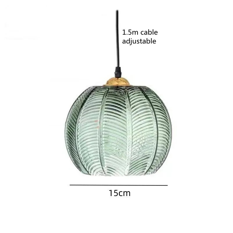 Kugelförmige Glas-Pendelleuchte