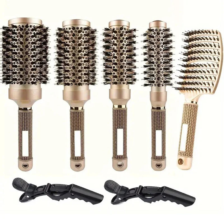 Blowout Pro - Ionic Eber Borderle Round Haarbürste Set für Salonqualität Styling