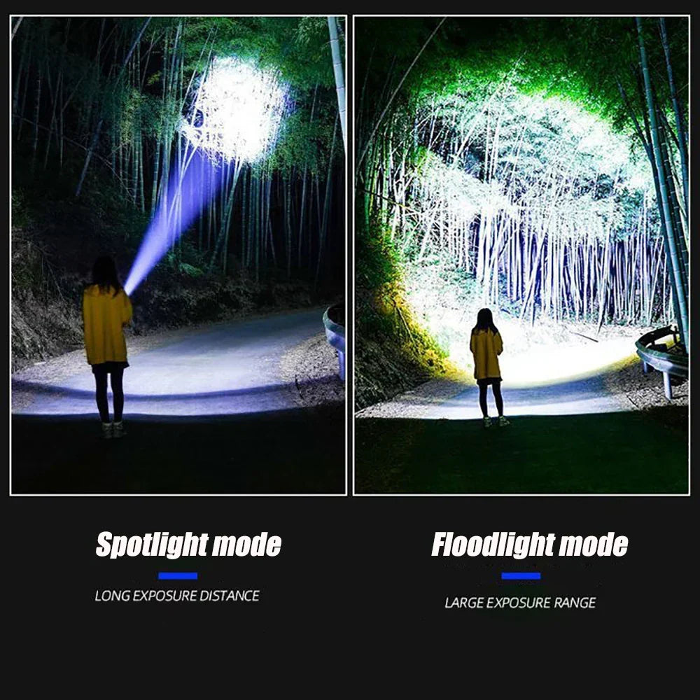 Wiederaufladbare 10000-Lumen-LED-Taschenlampe – Striker