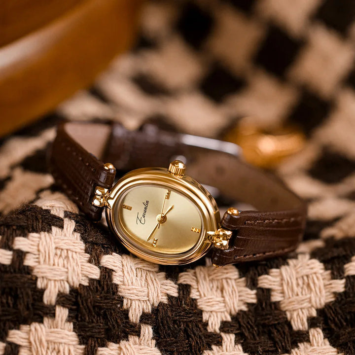 Sienna - Elegante Quarzuhr mit goldenem Armband