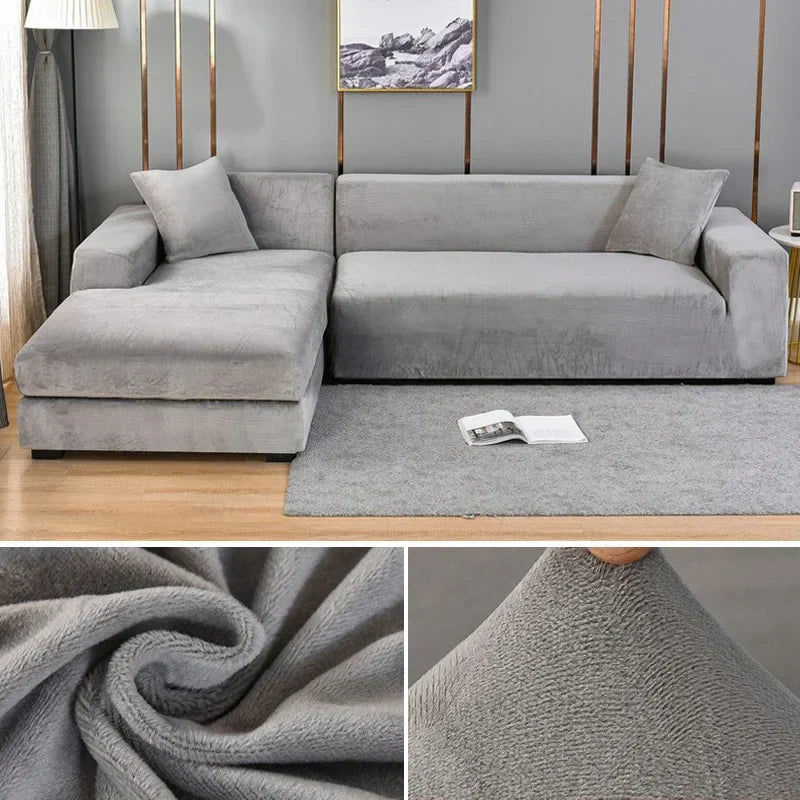 Sofabezug aus Stretch-Samt mit luxuriösem Finish – Sofina