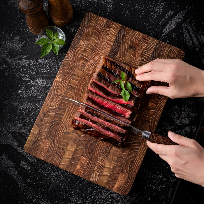 Massiver Teakholz-Tranchierbrett de luxe - ChefTeak