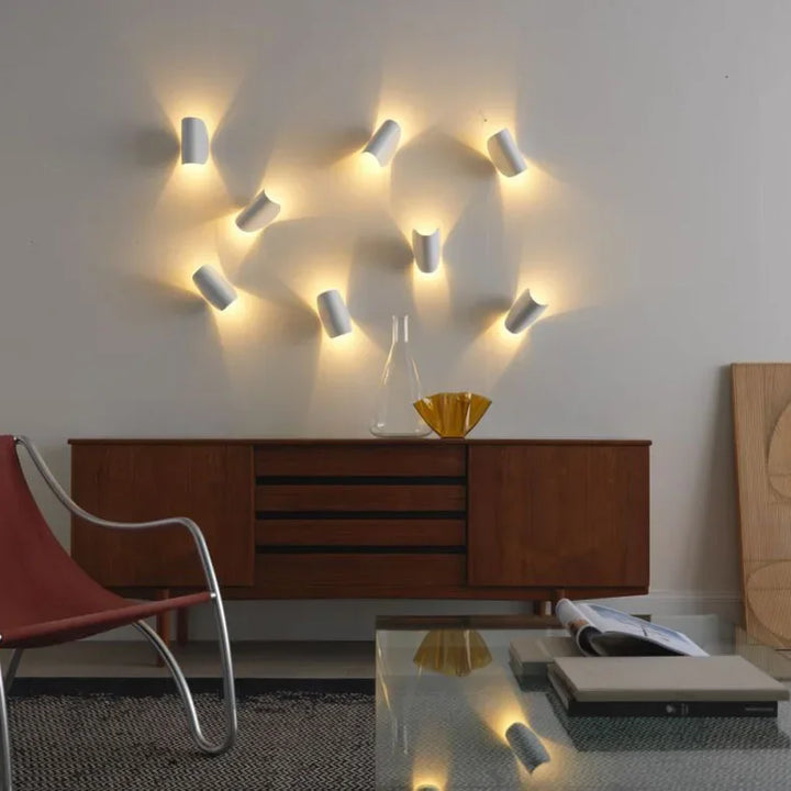 Verstellbare Up-Down-LED-Wandleuchte – warmes Ambientlicht, modernes Design