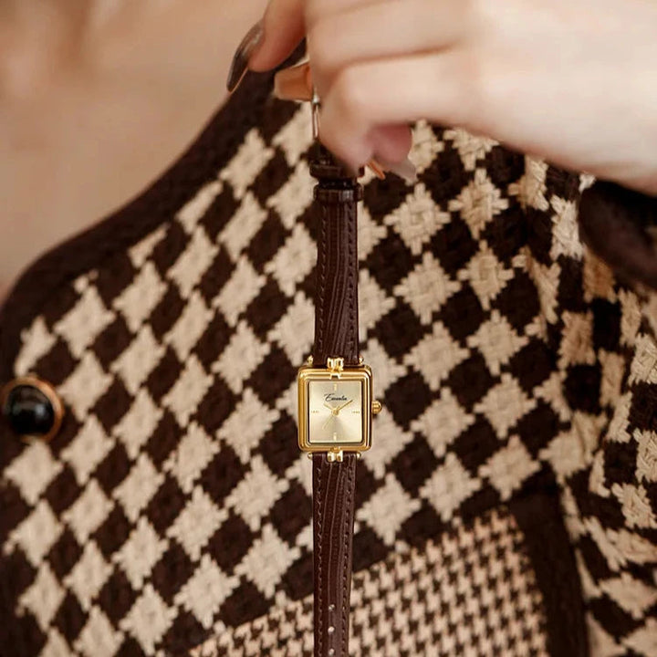 Sienna - Elegante Quarzuhr mit goldenem Armband
