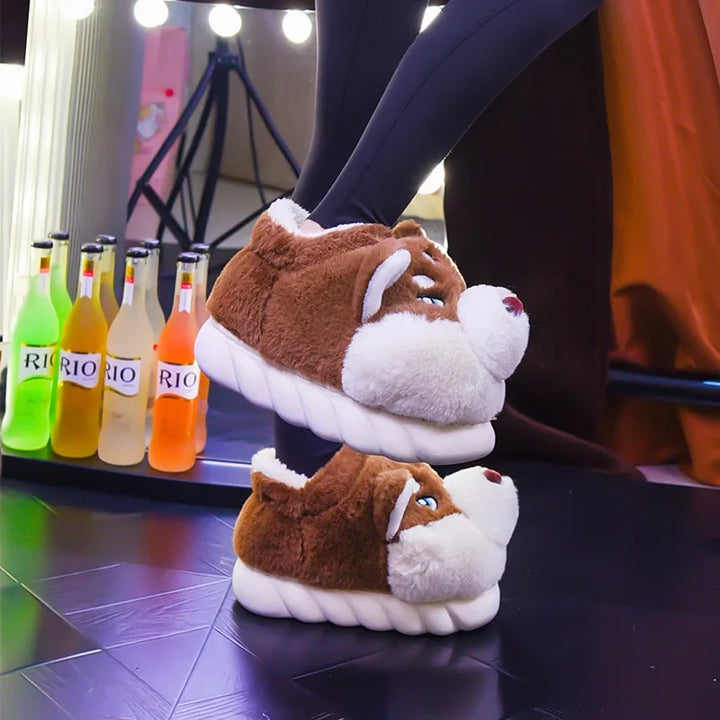 Süsse Husky-Damenpantoffeln – Novi