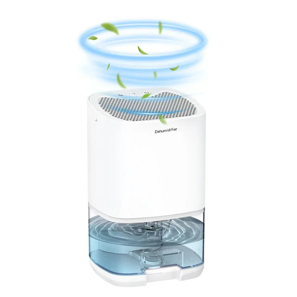 1000 ml tragbarer 2-in-1 Luftentfeuchter mit Luftfilter &amp; Nachtlicht – Aveline