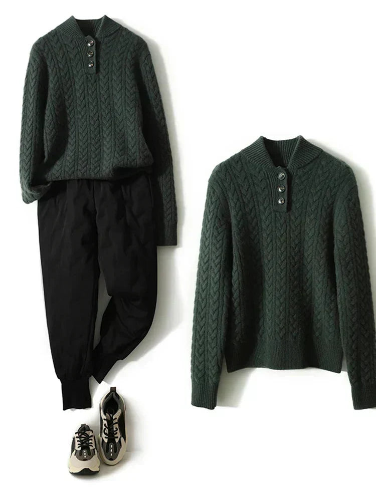 Arden Kaschmir-Cardigan mit Knöpfen